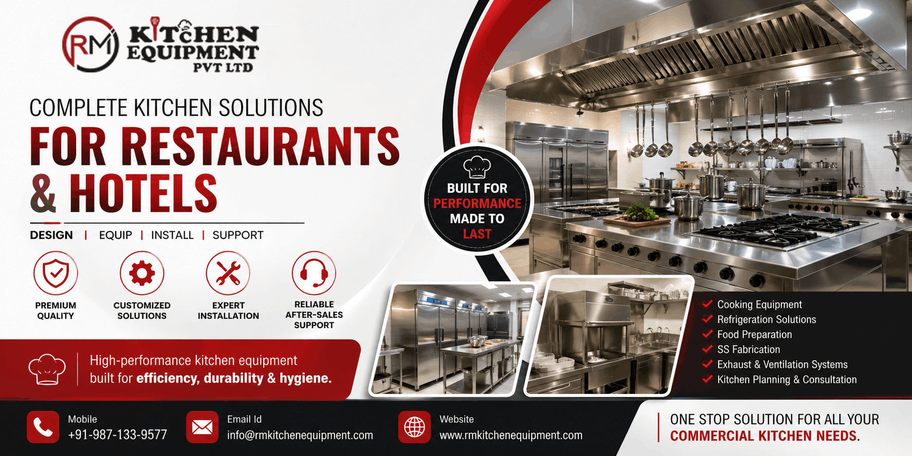 Commercial Kitchen Equipment for Restaurants and Hotels